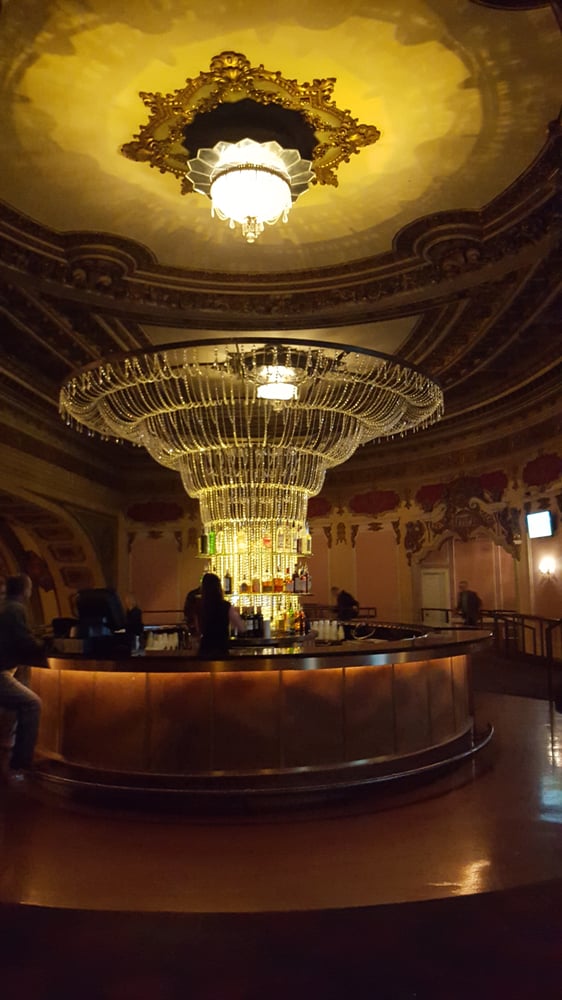 Chandelier Bar At The Top Of Theater Yelp Photo Of Arvest Bank Theatre At The Midland Kansas City Mo United States