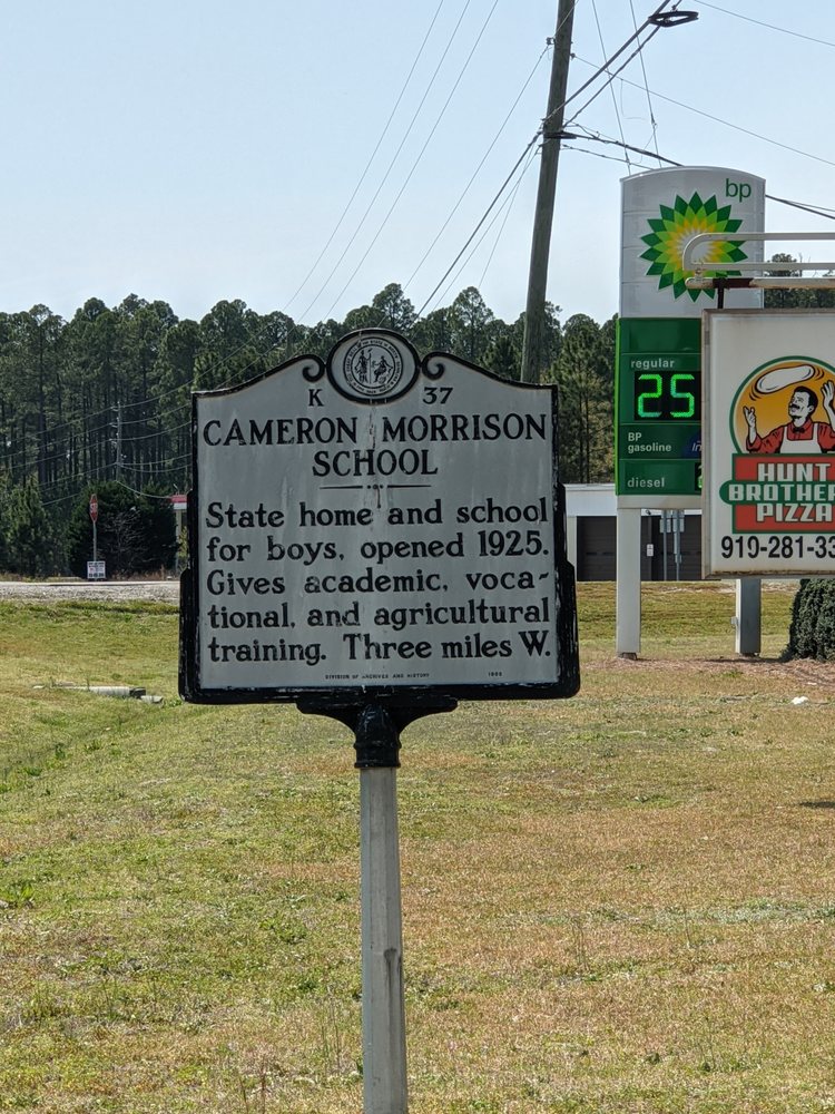 Cameron Morrison School Historical Marker