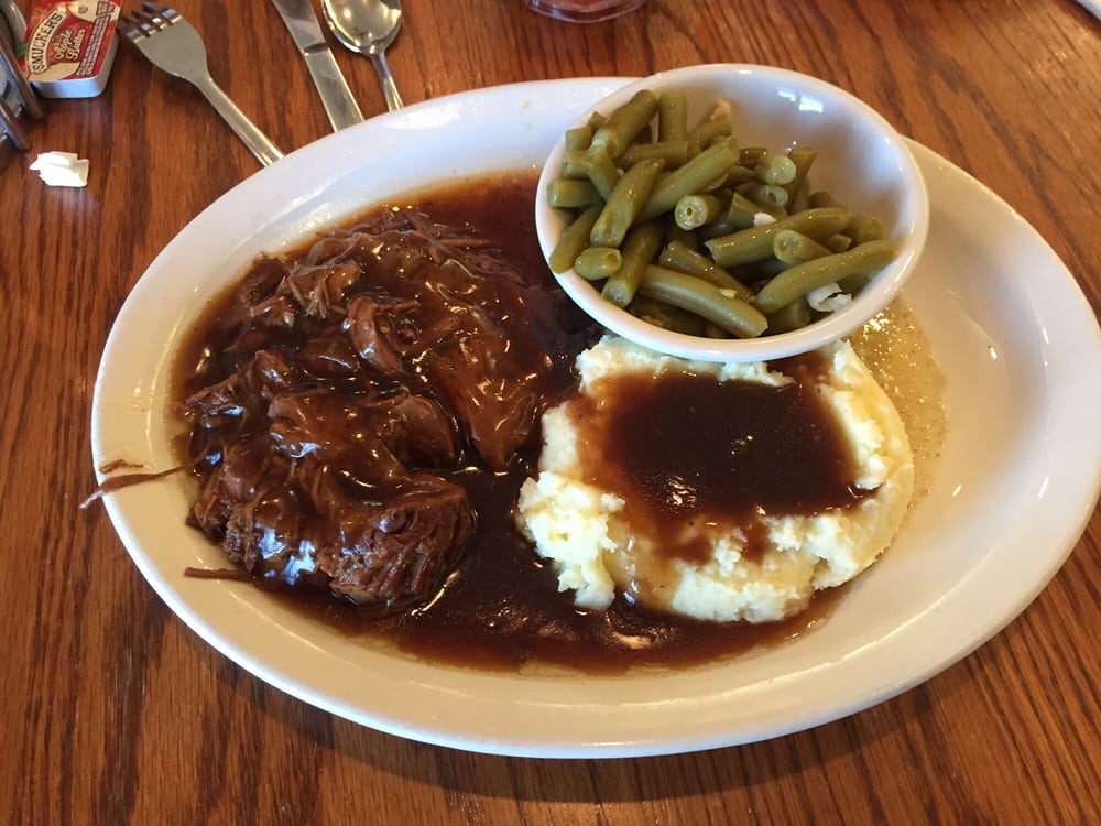 Pot Roast Mashed Potatoes And Green Beans Yelp Photo Of Corner Cafe Riverside Mo United States Pot Roast Mashed