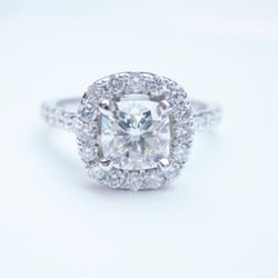 Cushion cut engagement rings chicago