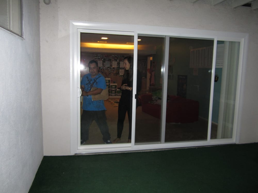 Sliding Vinyl Patio Door With Low E Glass Retrofit Frame