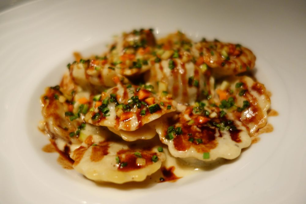 Raviolini - ShortRib Ravioli, Black Truffle Cream ...
