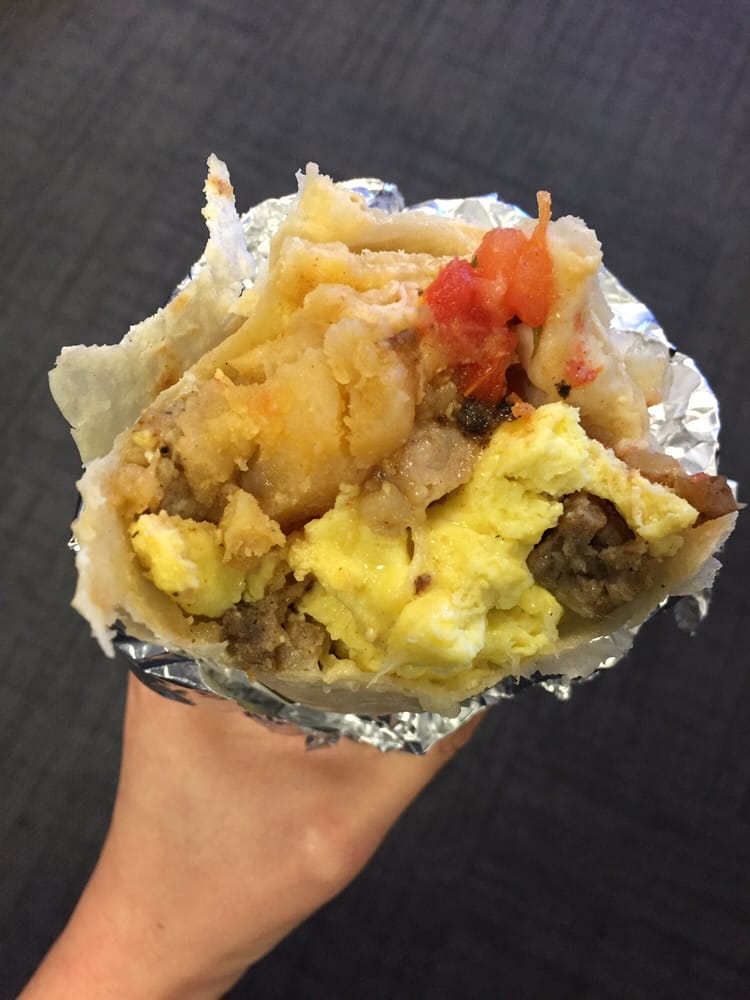 ultimate breakfast burrito photo taken at work yelp