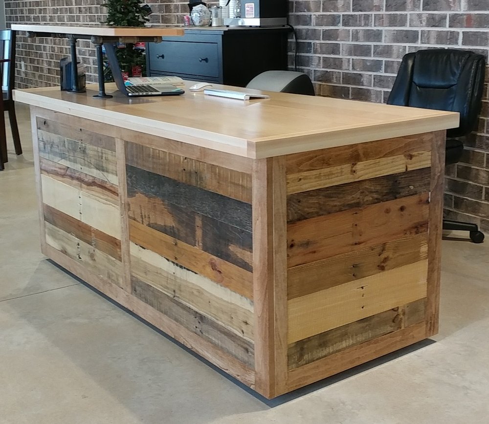 Custom Built Pallet Wood Desk Yelp
