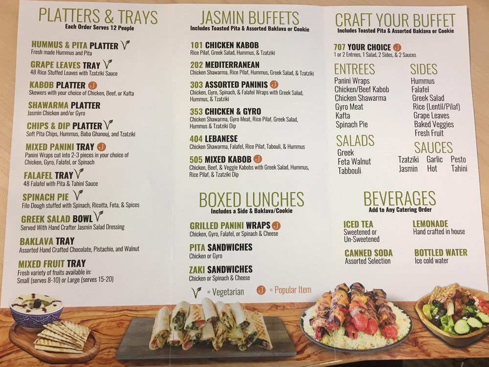 Jasmin Mediterranean Bistro Mediterranean 2501 Blue Ridge Rd, Raleigh, NC Restaurant