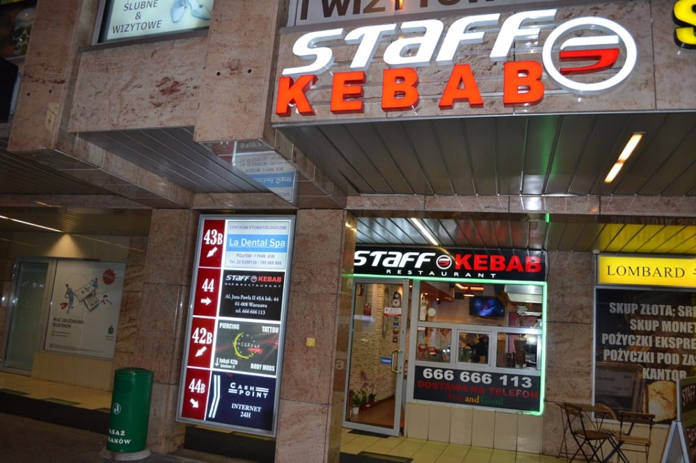 Staff Kebab Kebab al. Jana Pawła II 45A / 44, Muranów, Warsaw