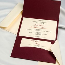 Wedding Bell Invitations Cards Stationery 764 Mountain Meadows Photo Of Wedding Bell Invitations Boulder Co United States Burgundy Horizon Invitation