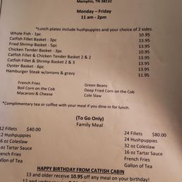 Photos For Catfish Cabin Menu Yelp