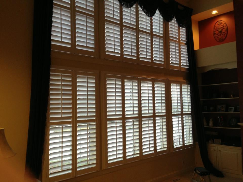 A Beautiful Combination Of Plantation Shutters Custom Draperies Photo Of Blinds Shade Shutter Factory Warrington Pa United States A