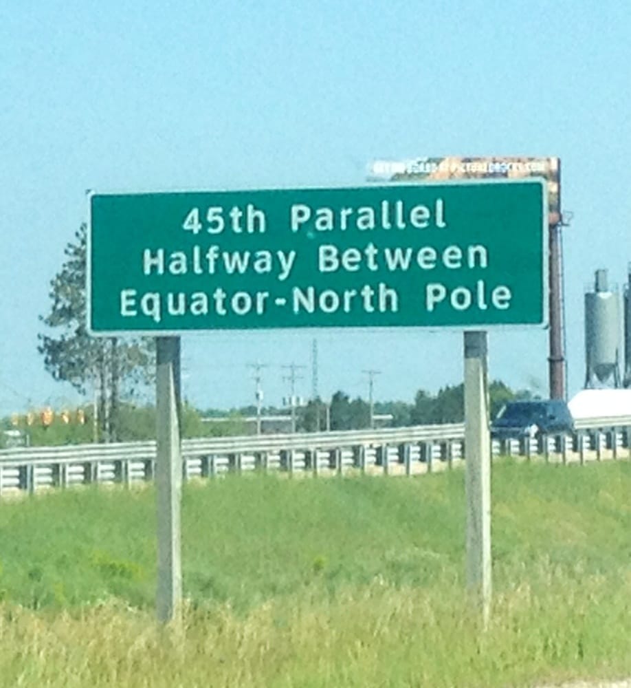 45th Parallel North Landmarks & Historical Buildings I75, Gaylord
