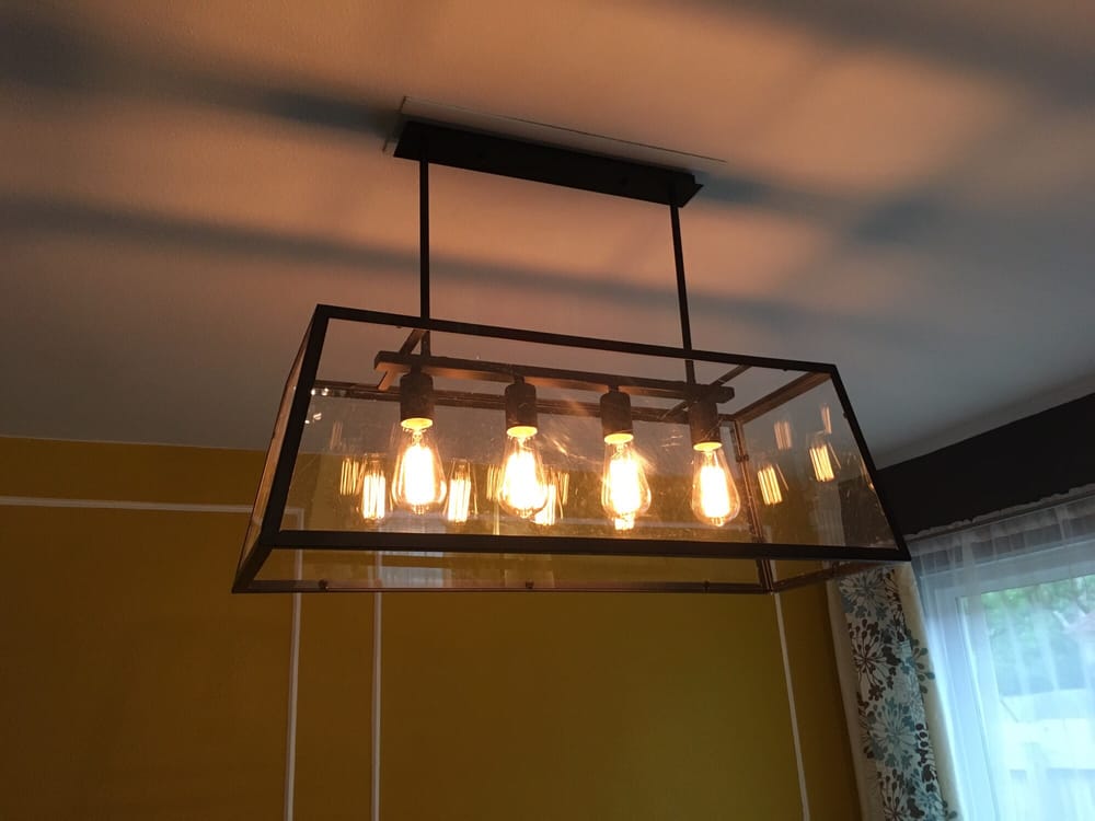 The Dining Room Chandelier Don Made A Base Board To Cover Hole Photo Of A Man His Tools Handyman Service Round Rock Tx United