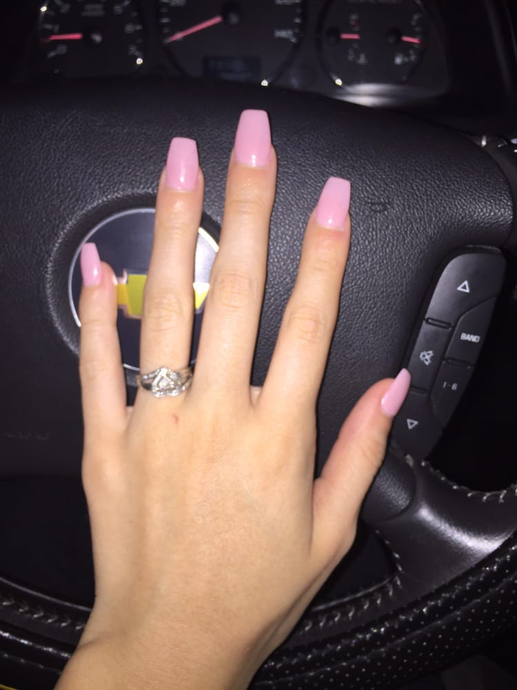 Coffin Gel Nails In The Color Fairy Dream Done By Michael Yelp Photo Of Crystal Rose Nail Boutique Oceanside Ca United States Coffin Gel