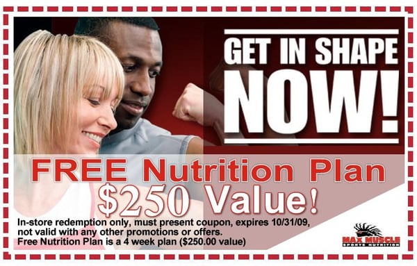 Max muscle coupons