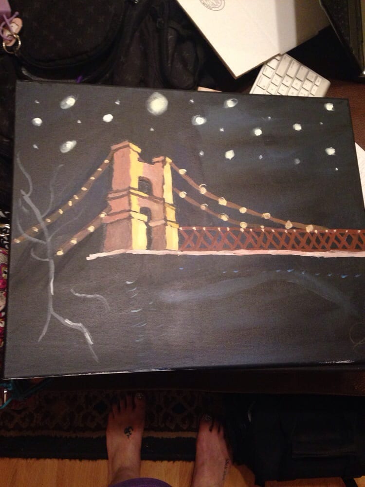 My Waco Suspension Bridge Painting Yelp Photo Of Painting With A Twist Waco Tx United States My