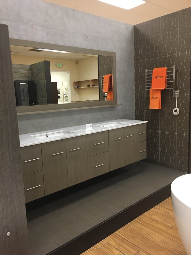 Modern Bathroom North Hollywood Olive Green Bathroom