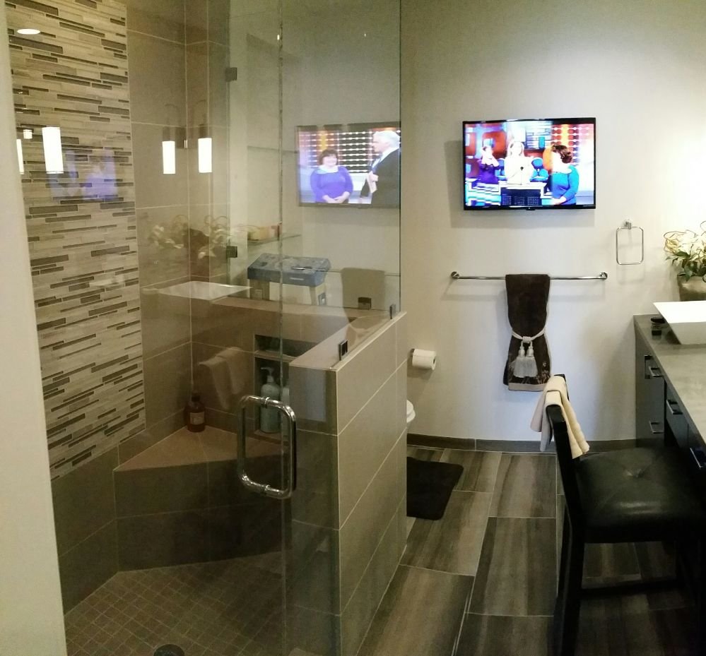 Bathroom Remodeling San Diego Painting bathroom remodel tile countertops glassdoor tv installation tape Bathroom Remodeling San Diego Painting bathroom remodel tile countertops glassdoor tv installation tape