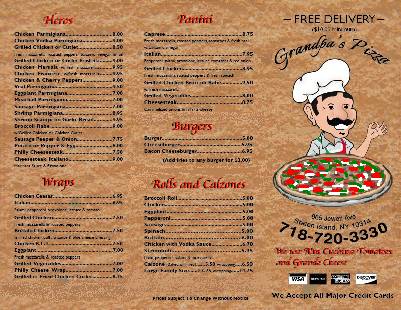 Grandpa’s Pizzeria CLOSED 15 Photos Pizza 965 Jewett Ave