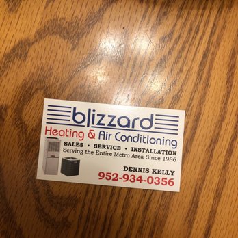 Blizzard Air Heating Conditioning Hvac 6580 W 168th Ave Photo Of Blizzard Air Eden Prairie Mn United States