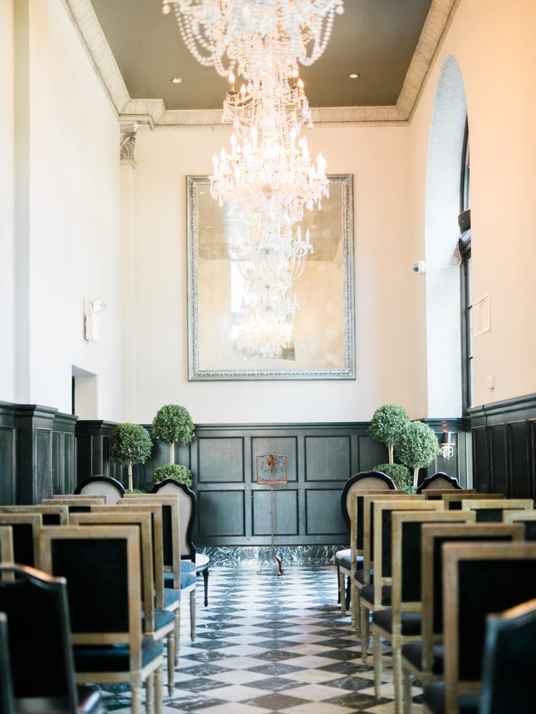 Ceremony Set Up In The Crystal Dining Room Photo Credit Honey Photo Of The Culver Hotel City Ca United States Ceremony Set