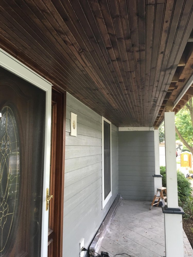 Custom Stained Beadboard Porch Ceilings Yelp 69 Photos For Opal Window Replacement Installation