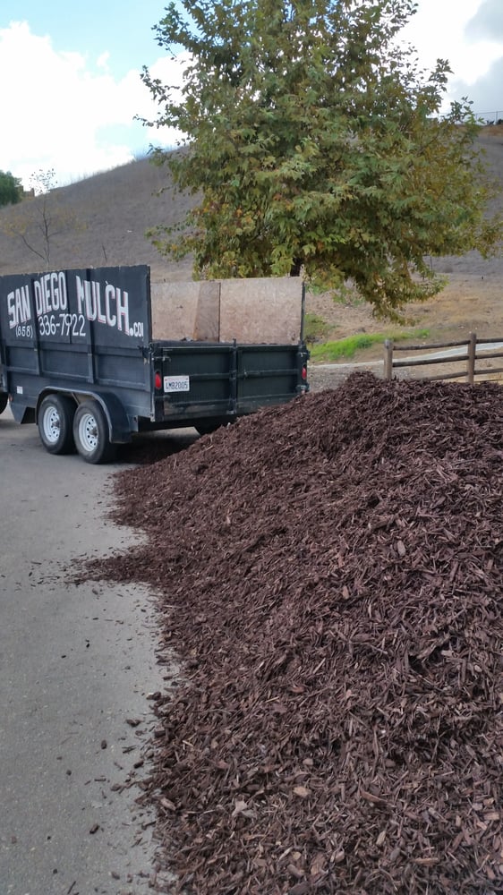12 cubic yards of colored brown wood chips Yelp