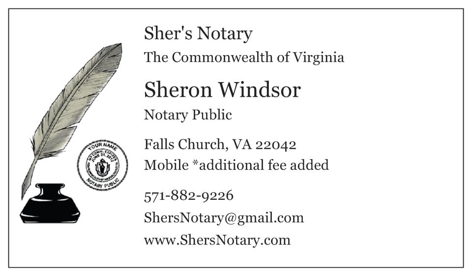 Sher’s Notary Notaries Falls Church, VA Phone Number Yelp