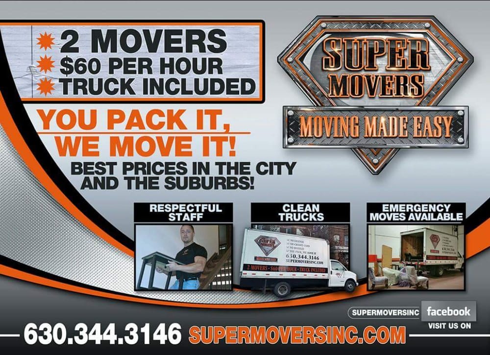 Super Movers 14 Photos & 17 Reviews Movers Roselle, IL Phone