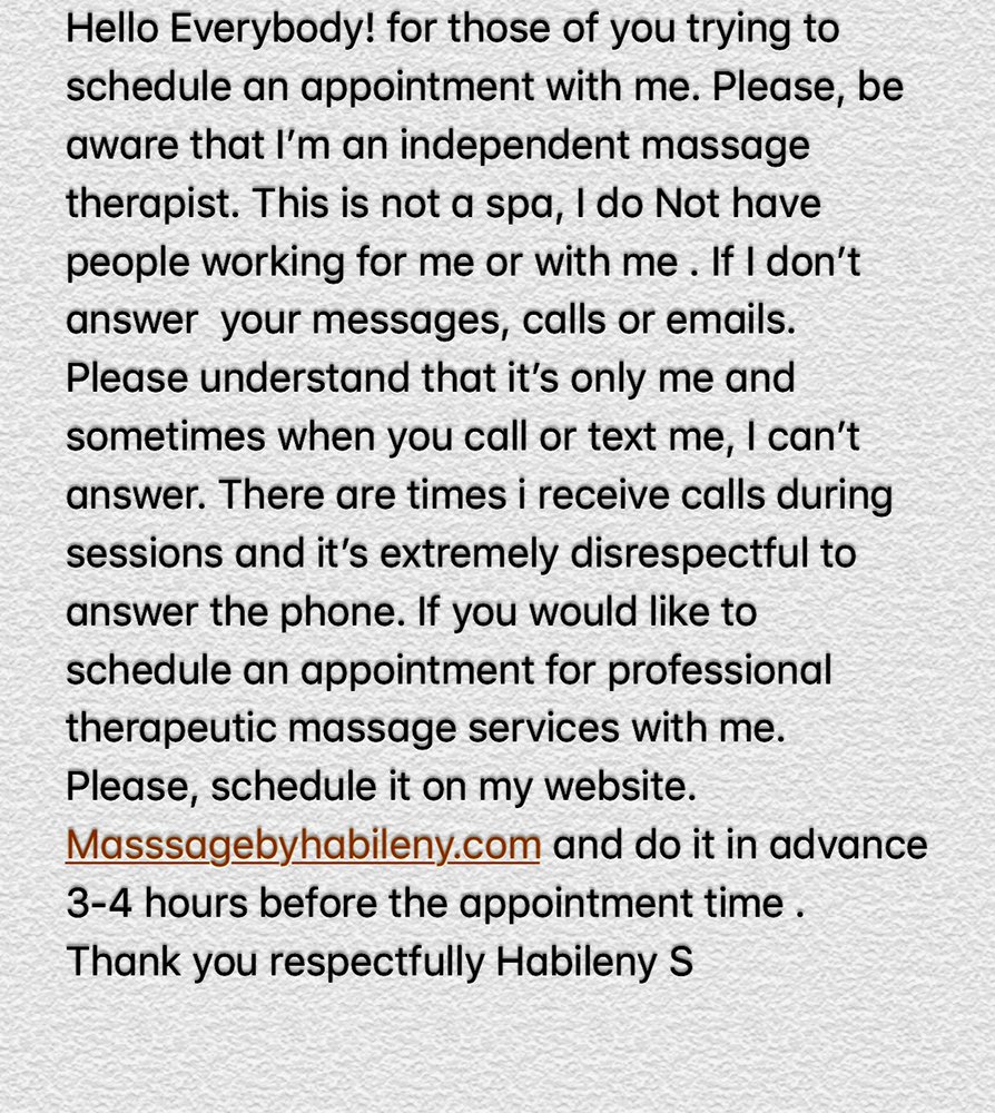 Massage By Habileny