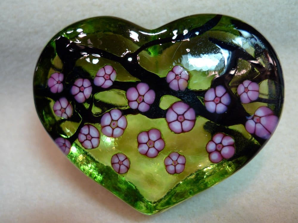 Cherry Blossom Heart Paper Wt By Robert Held Handn Art Glass Yelp Photo Of Shady Lane Palo Alto Ca United States Cherry Blossom Heart