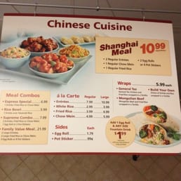 Chinese cuisine menu - Yelp