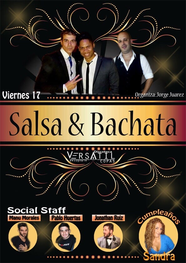 viernes 17 salsa bachata con nuestros animadores nabil salsa lopez viernes social flyers