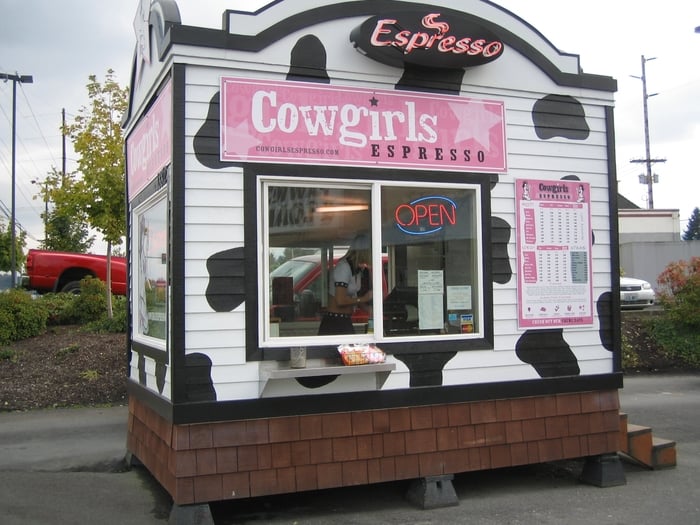 Cowgirls Espresso CLOSED Coffee & Tea 18812 SR2, Monroe, WA