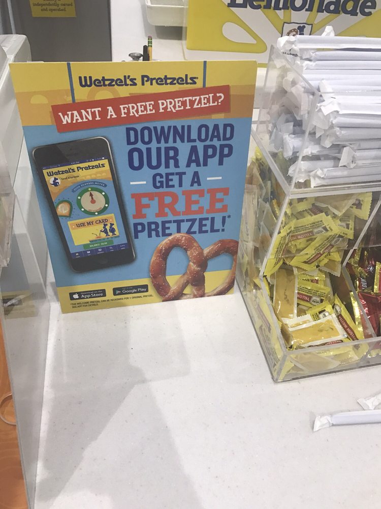 Wetzel’s Pretzels Pretzels 3117 Willowbrook Mall, Wayne, NJ Phone