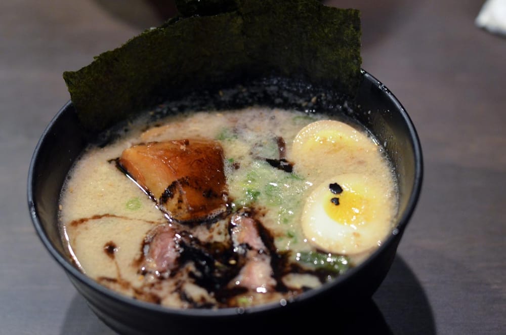 yamadaya ramen tonkotsu kotterichashu pork, egg, menma and nori 9.95