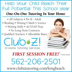 club z in home tutoring services private tutors long beach ca club z in home tutoring