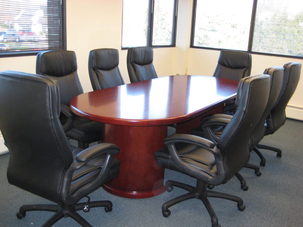 New Dark Cherry Wood 8ft Conference Table With Black Leather 19 Photos For Cj Office Furniture