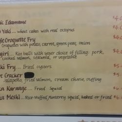 Hanabishi Japanese Restaurant Menu Hanabishi Japanese Restaurant Menu