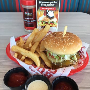 red robins burger works 24 photos 55 reviews burgers 12130 works burger