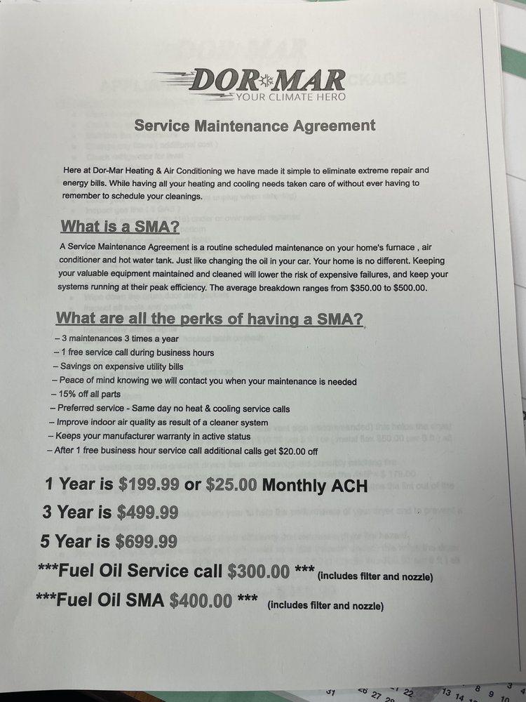 image of business Dor-Mar Heating & Air Conditioning