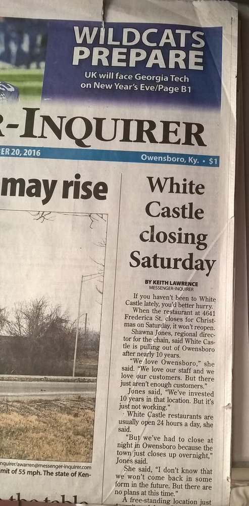 White Castle gift card