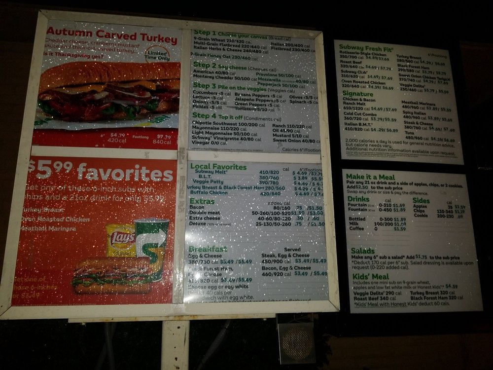 Subway Order Food Online Sandwiches 1622 E 10th St Indianapolis