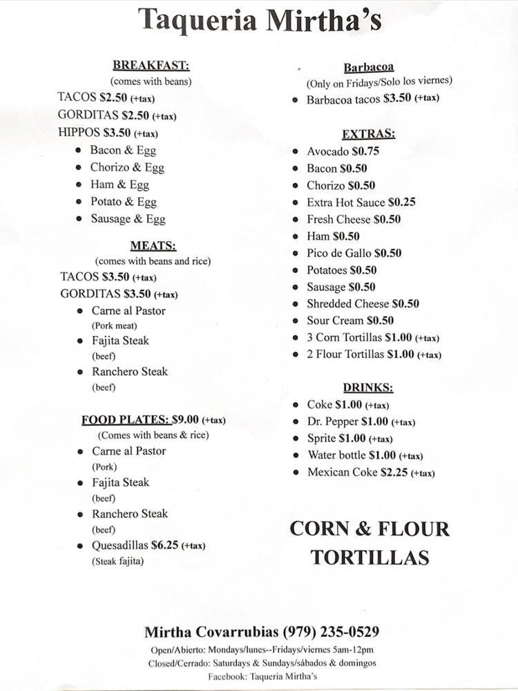 Taqueria Mirtha’s