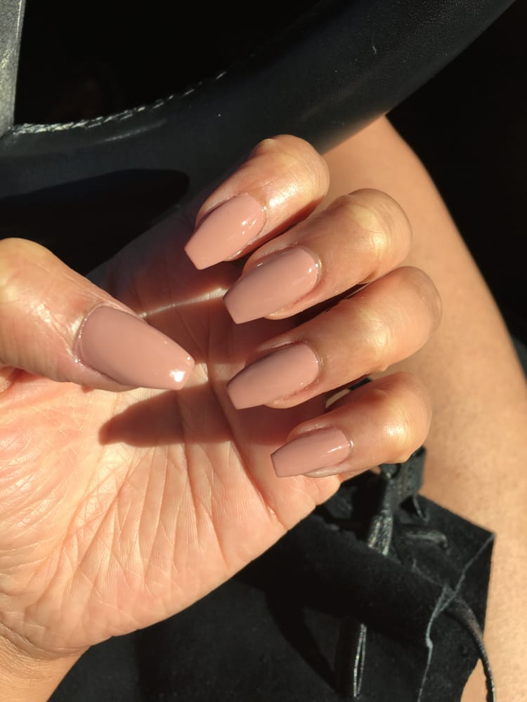 Coffin Shaped Acrylic Nails By Bennie Yelp Photo Of Ken Nails Spa Dublin Ca United States Coffin Shaped