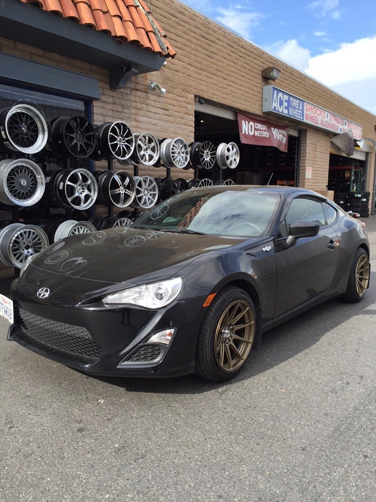 17x9 jnc wheels and tires in scion frs brwon str 524 on ace tire and wheel Yelp