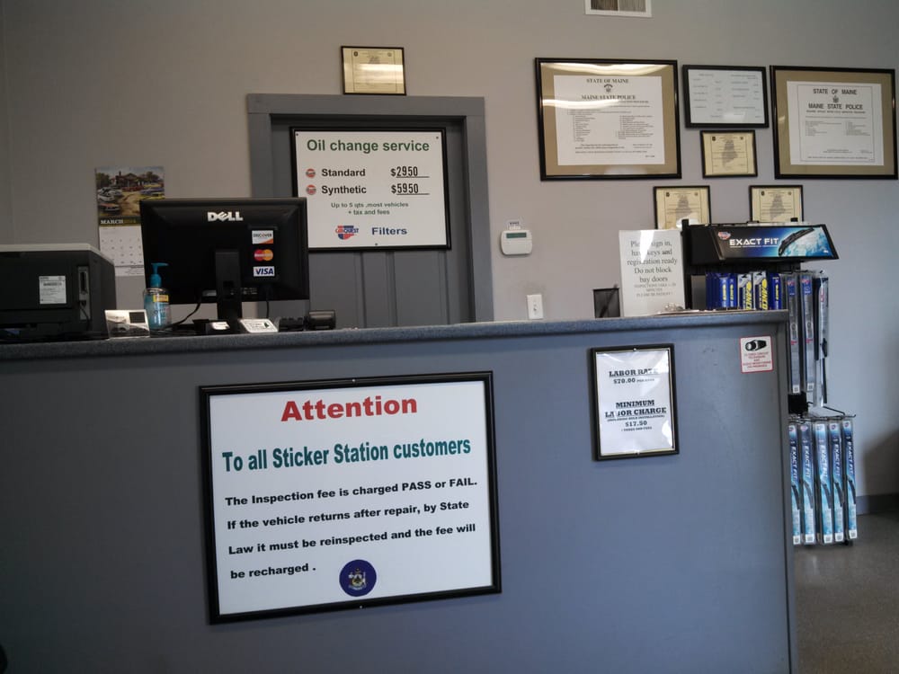 Sticker Station 17 Reviews Auto Repair 474 Main St, Westbrook, ME