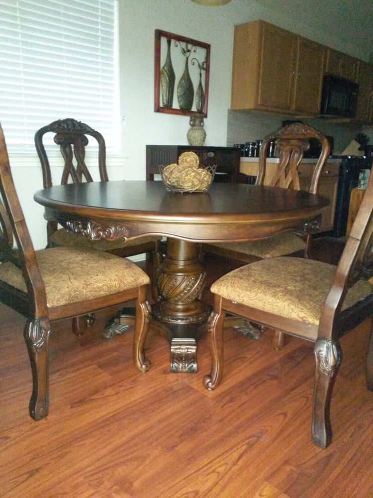 Pedestal Dining Room Table Delivered By La Sierra Furniture Yelp Photo Of La Sierra Home Furniture Houston Tx United States Pedestal Dining