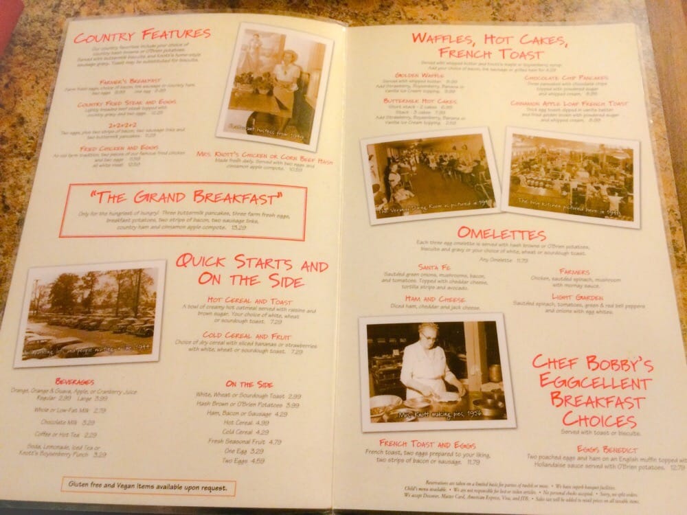 Knotts Berry Farm Chicken Restaurant Menu Knotts Berry Farm Chicken Restaurant Menu