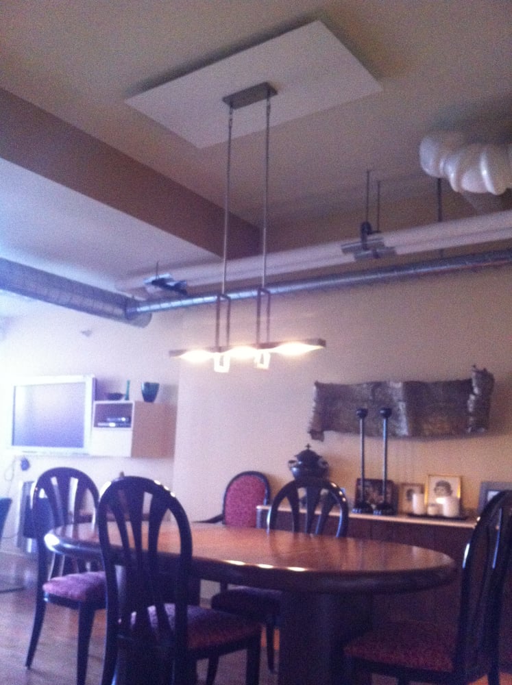 Concrete Ceiling Off Center Junction Box The Solution Yelp Photo Of Mrdid S Custom Touch Chicago Il United States Concrete Ceiling