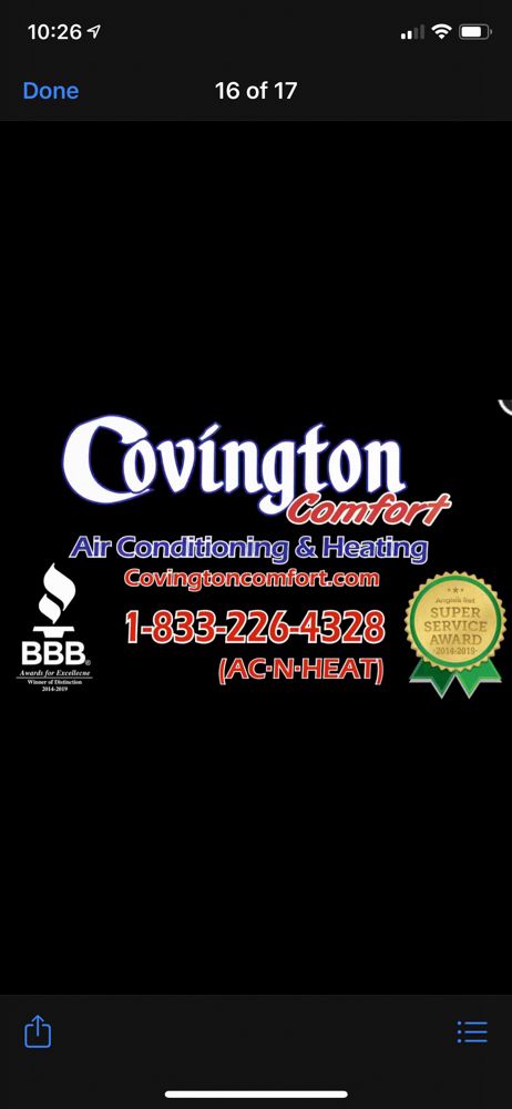 image of business Covington Comfort