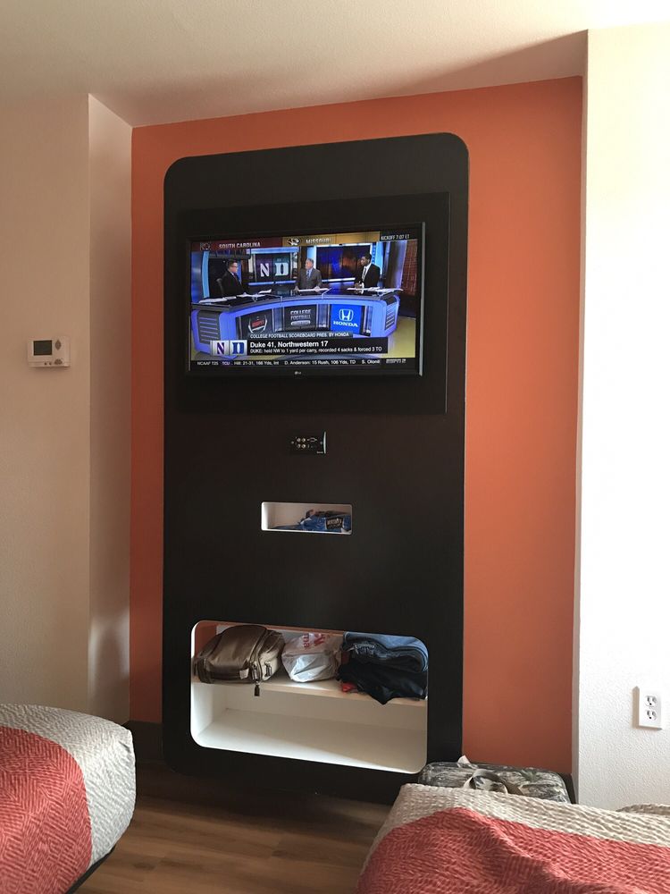 Rooms Are Small No Dresser Just This Upright Tv Stand Which